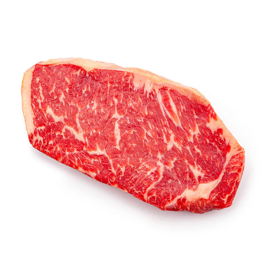 raw striploin steak