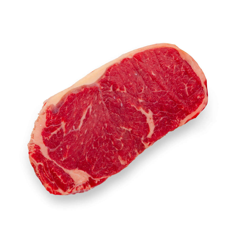 raw striploin steak