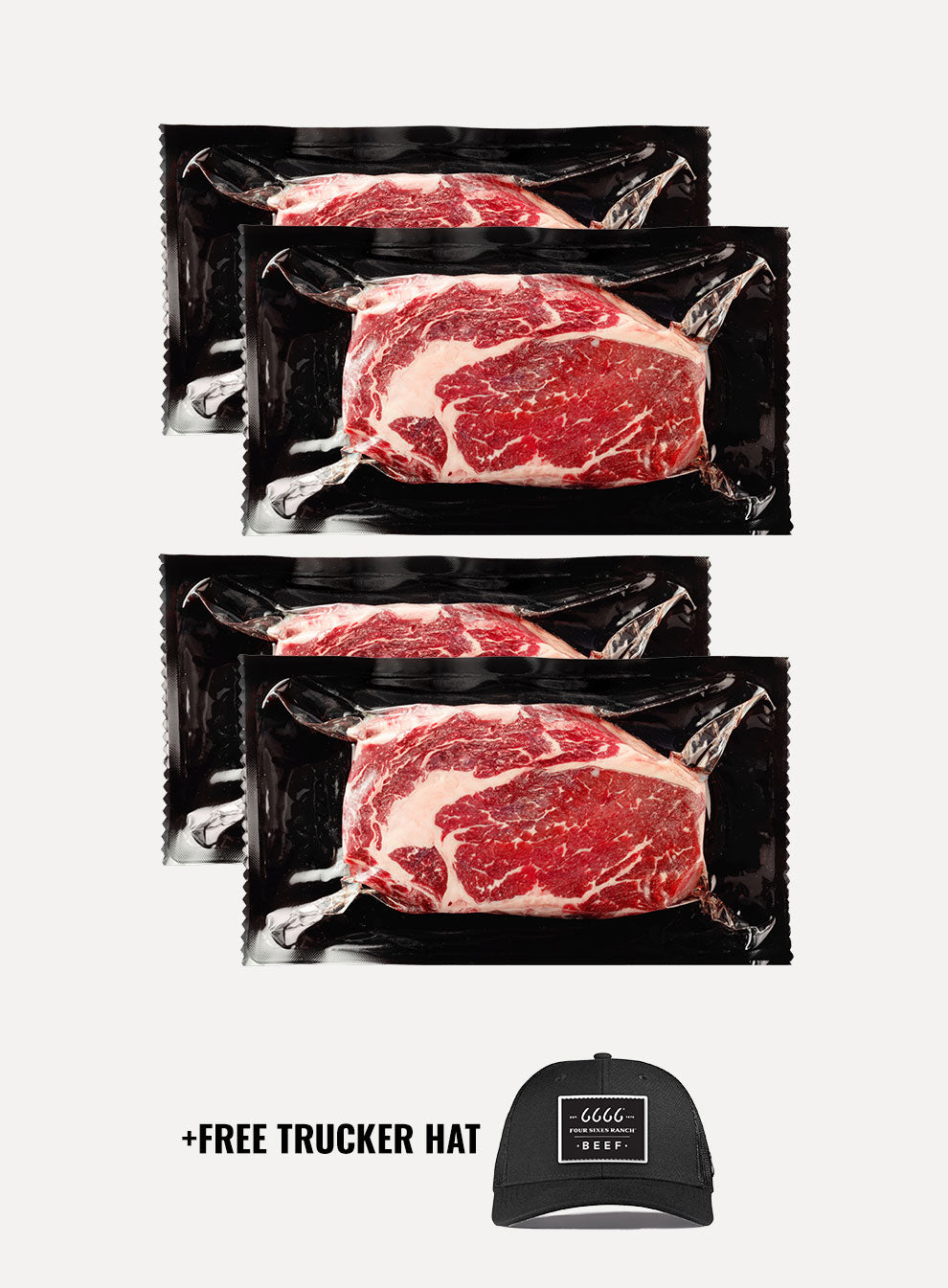 Ribeye & 6666 Beef Hat Bundle