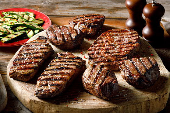 cuts of premium grilled beef